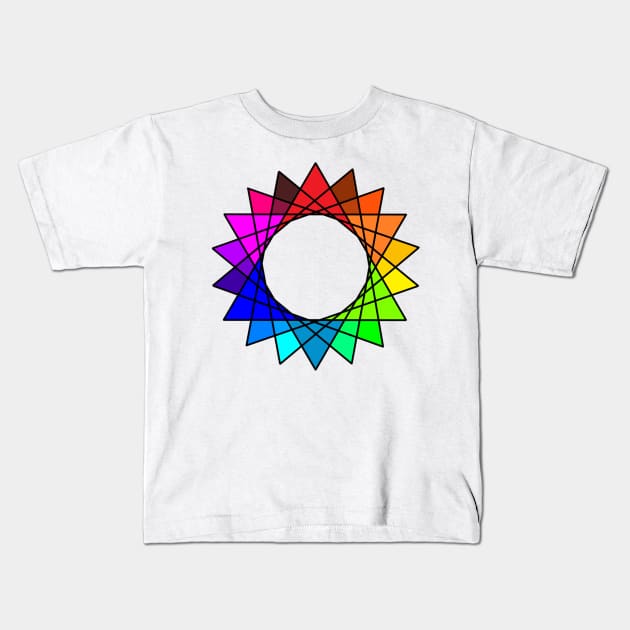 Stained Glass, Version Four Kids T-Shirt by alysan